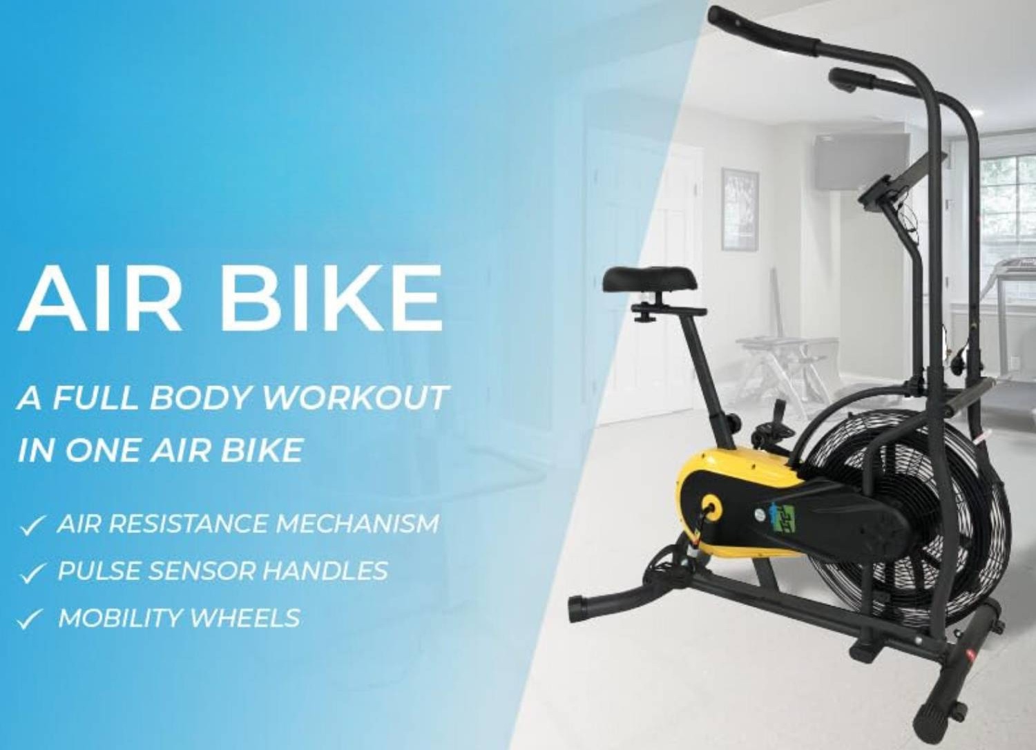 Fan Resistance Exercise Air Bike: image 7
