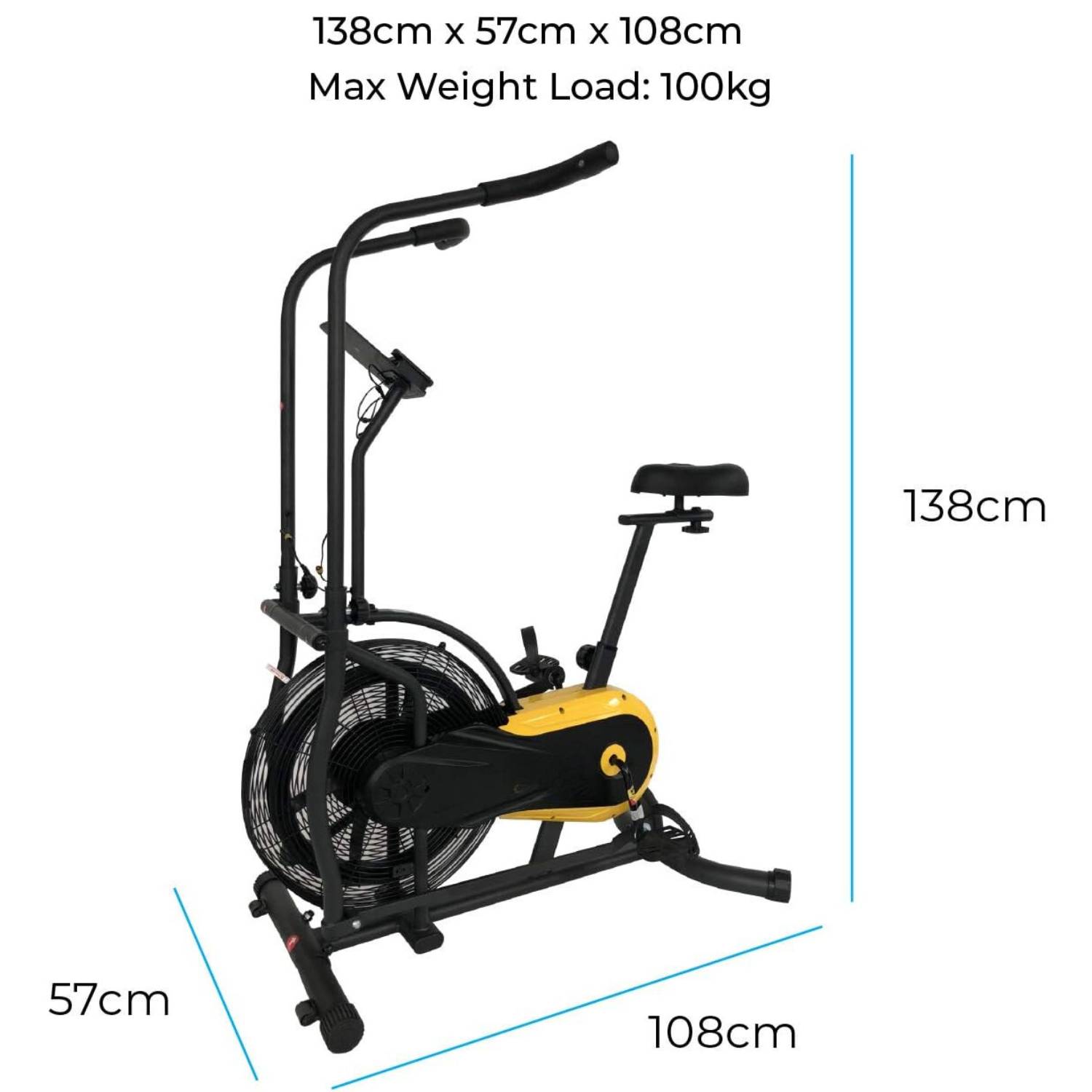 Fan Resistance Exercise Air Bike: image 11