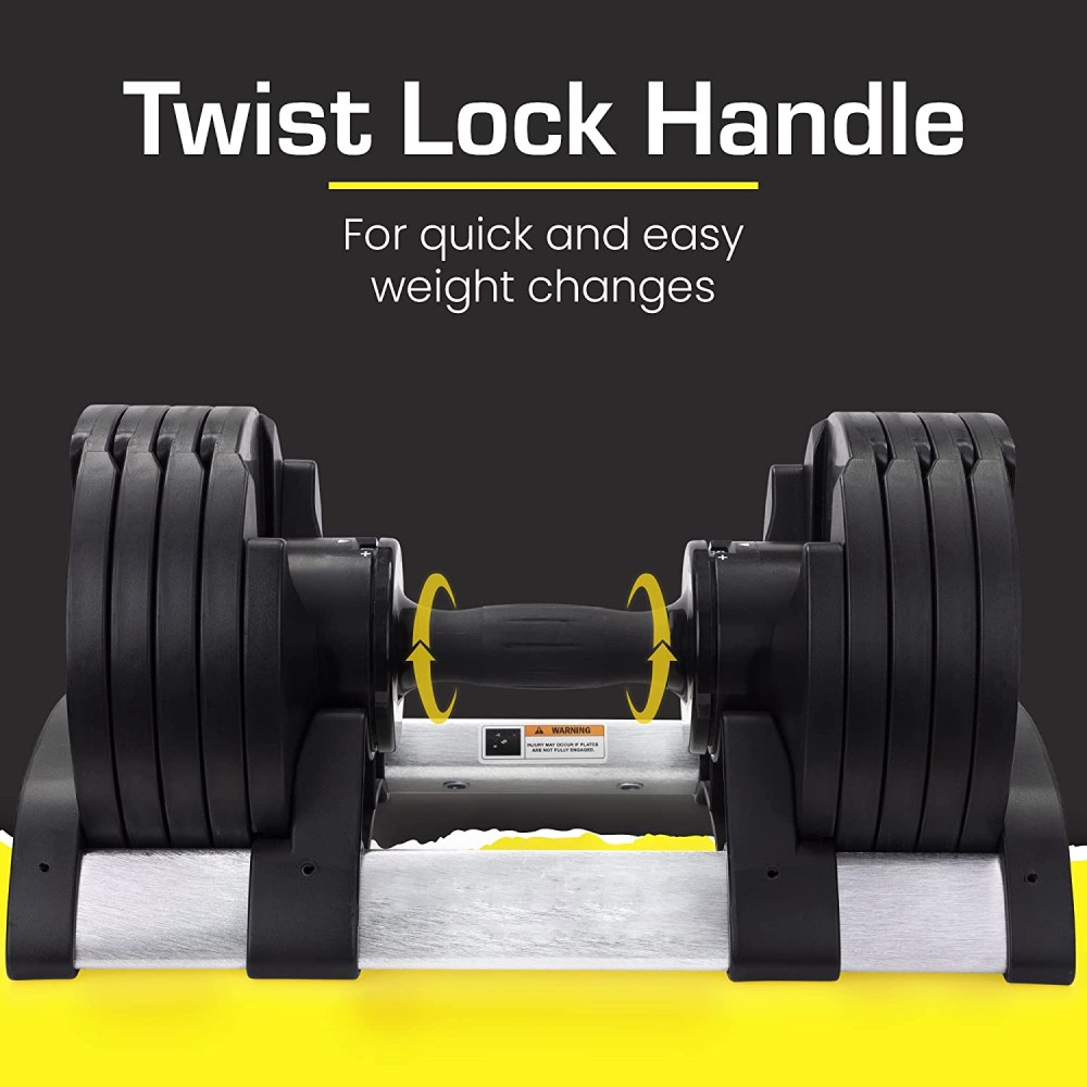 Adjustable Dumbbell Weight Set: image 4